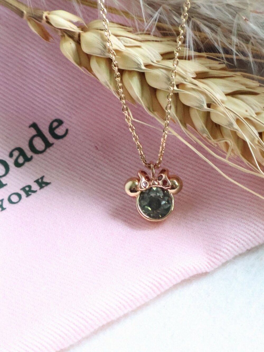 NEW Kate Spade minnie Pendant Necklace Gold